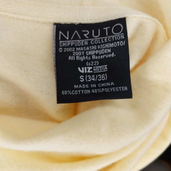 Ichiraku Ramen Noodle Soup Yellow Hoodie NWT - Picture 11 of 11